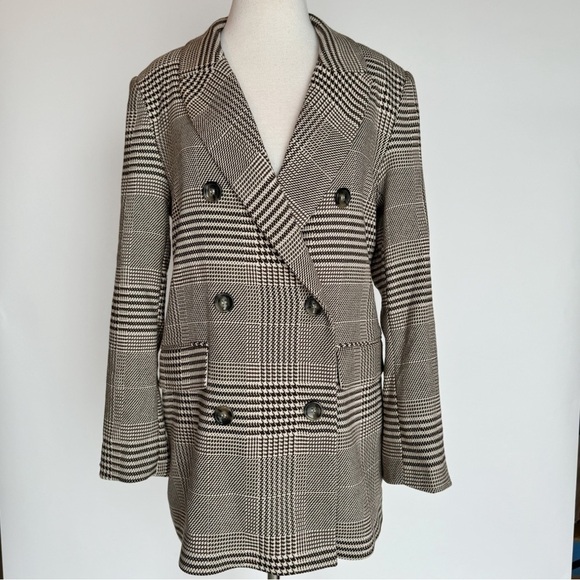 Brown houndstooth check Blazer - Picture 6 of 16